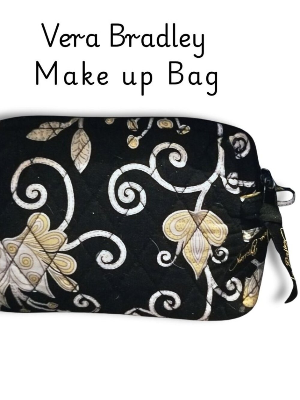 Vera Bradley Quilted Makeup Bag – Retired "Symphony in Hue" Pattern